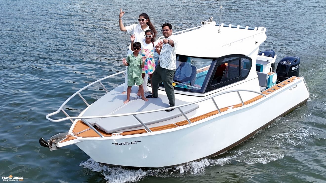 Blue Fin yacht for couples in Goa