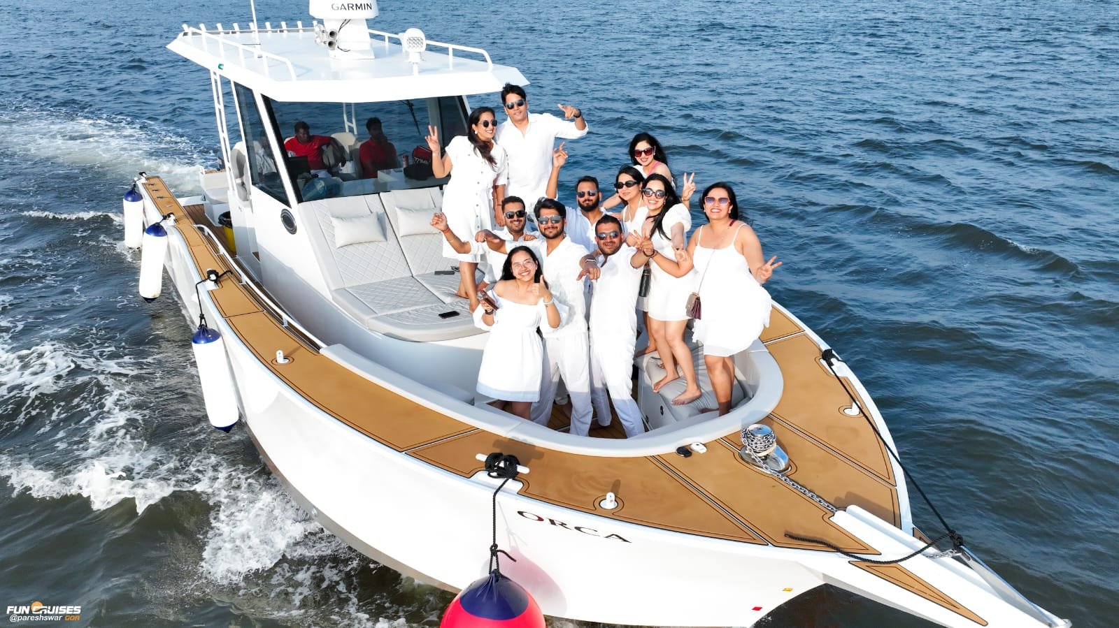 Orca yacht — group charter for up to 16 in Goa