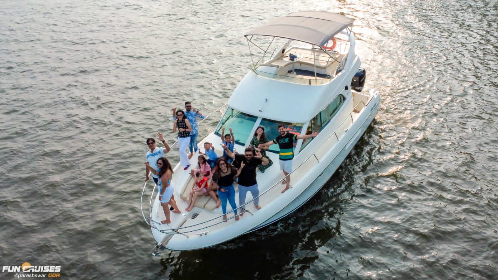 Prestige 36 luxury yacht in Goa