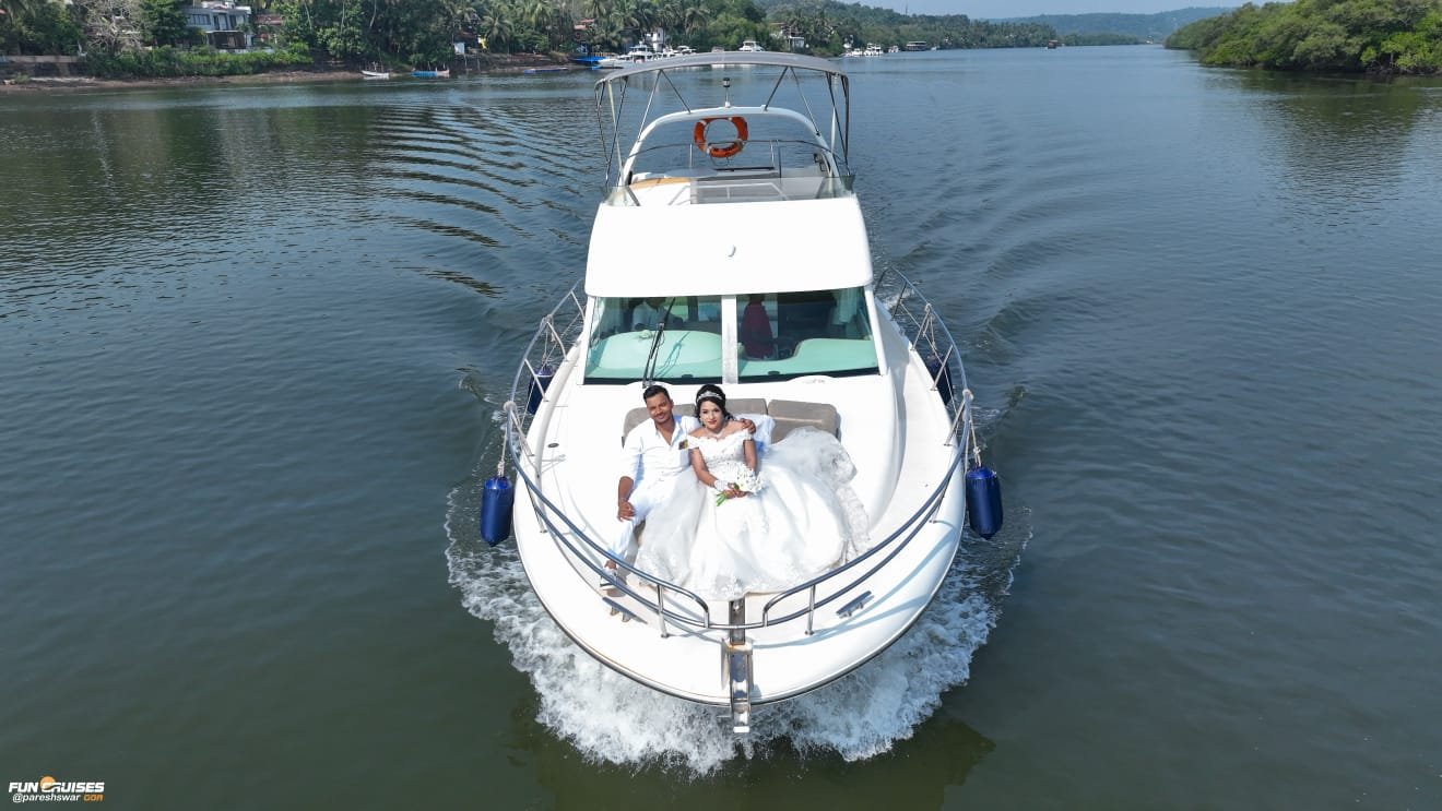 Prestige 36 luxury yacht in Goa