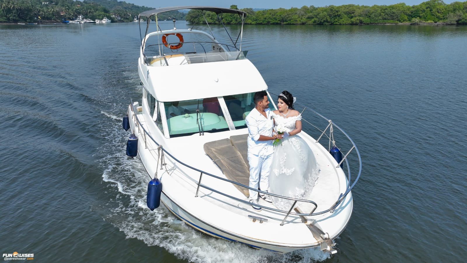 Prestige 36 luxury yacht in Goa