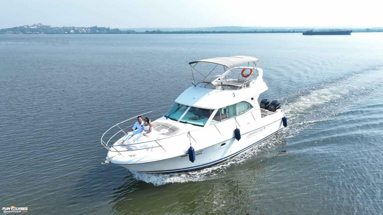 Prestige 36 luxury yacht in Goa