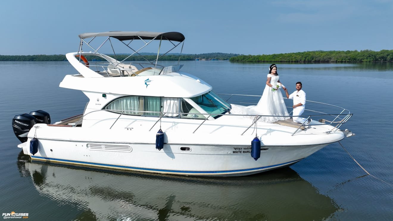 Prestige 36 luxury yacht in Goa