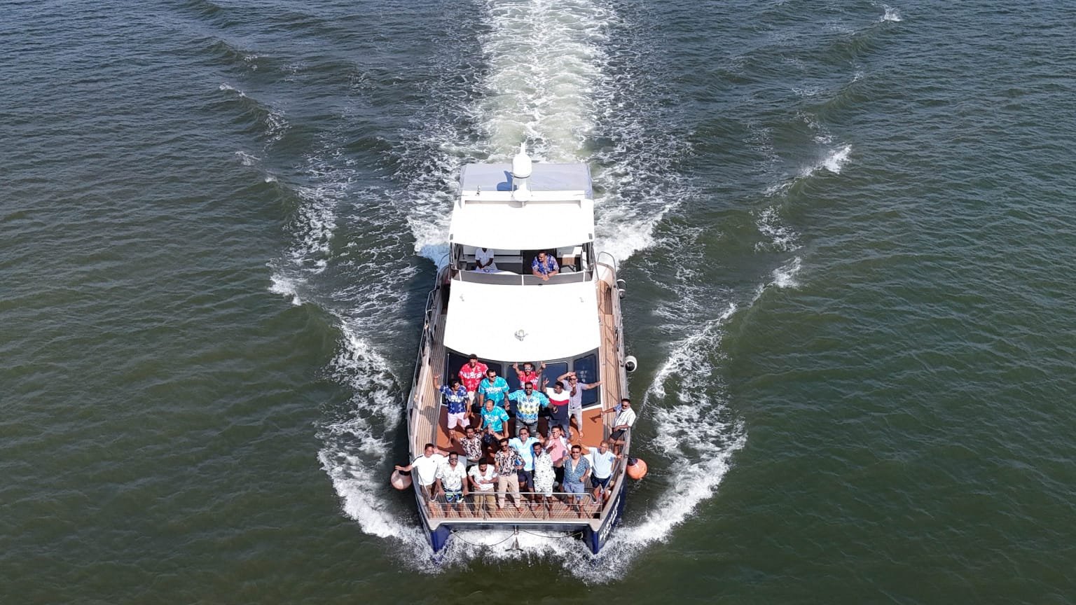 Shantam catamaran — big group cruise in Goa