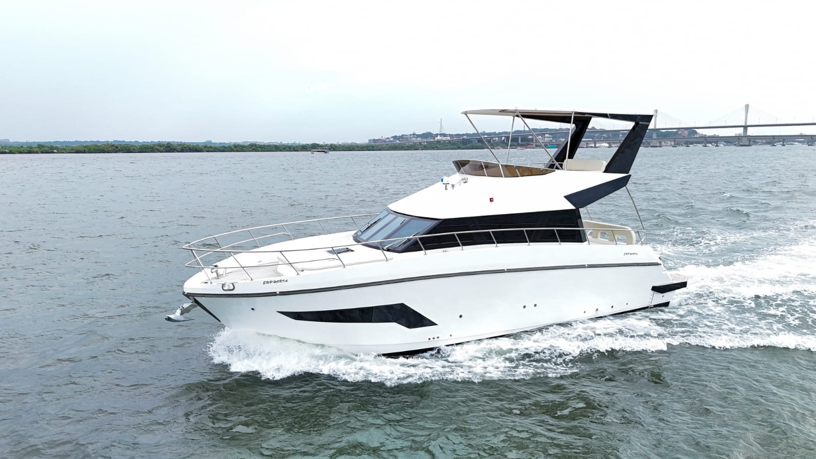 Sunset 42 premium luxury yacht in Goa