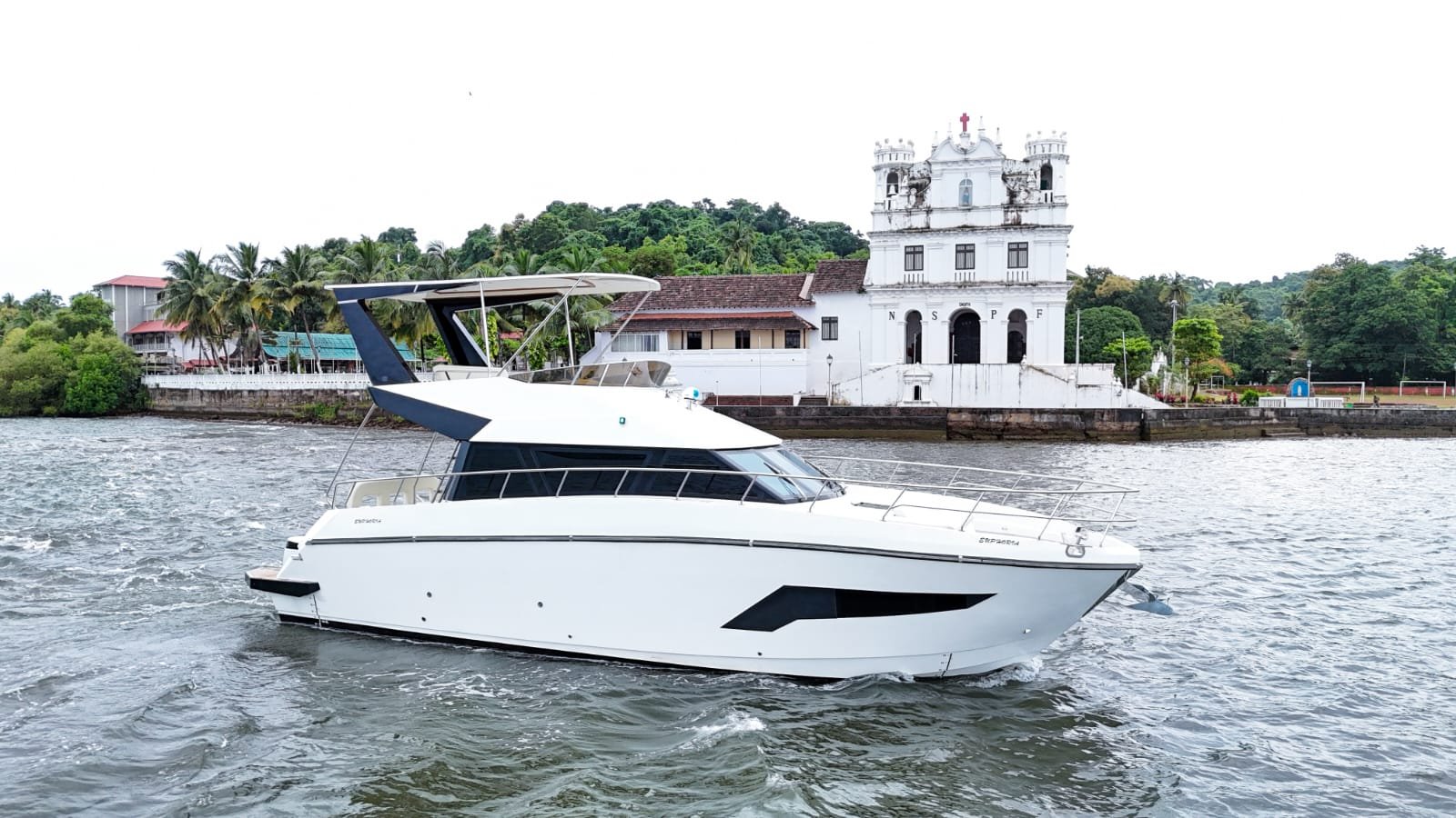 Sunset 42 premium luxury yacht in Goa