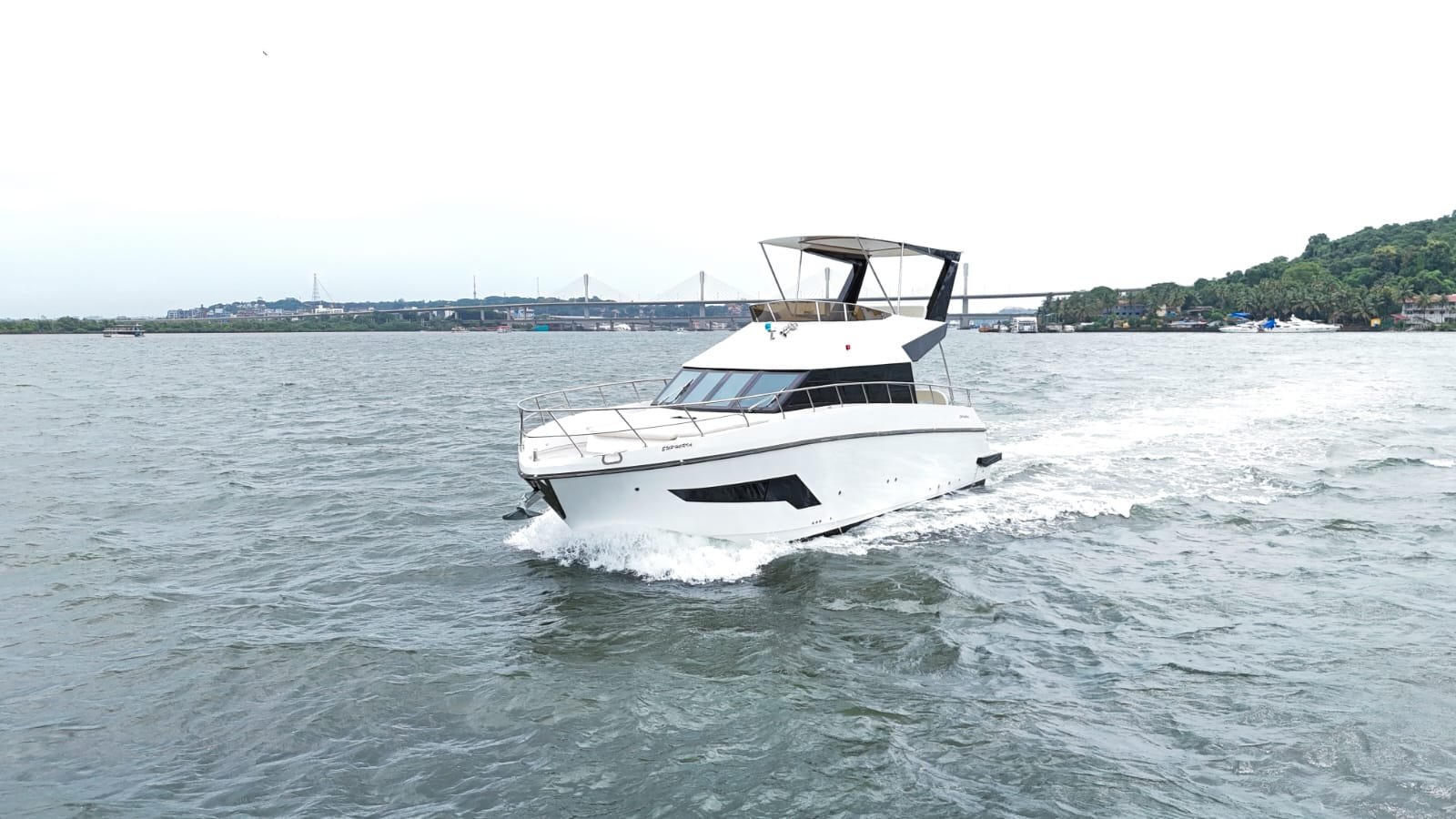 Sunset 42 premium luxury yacht in Goa