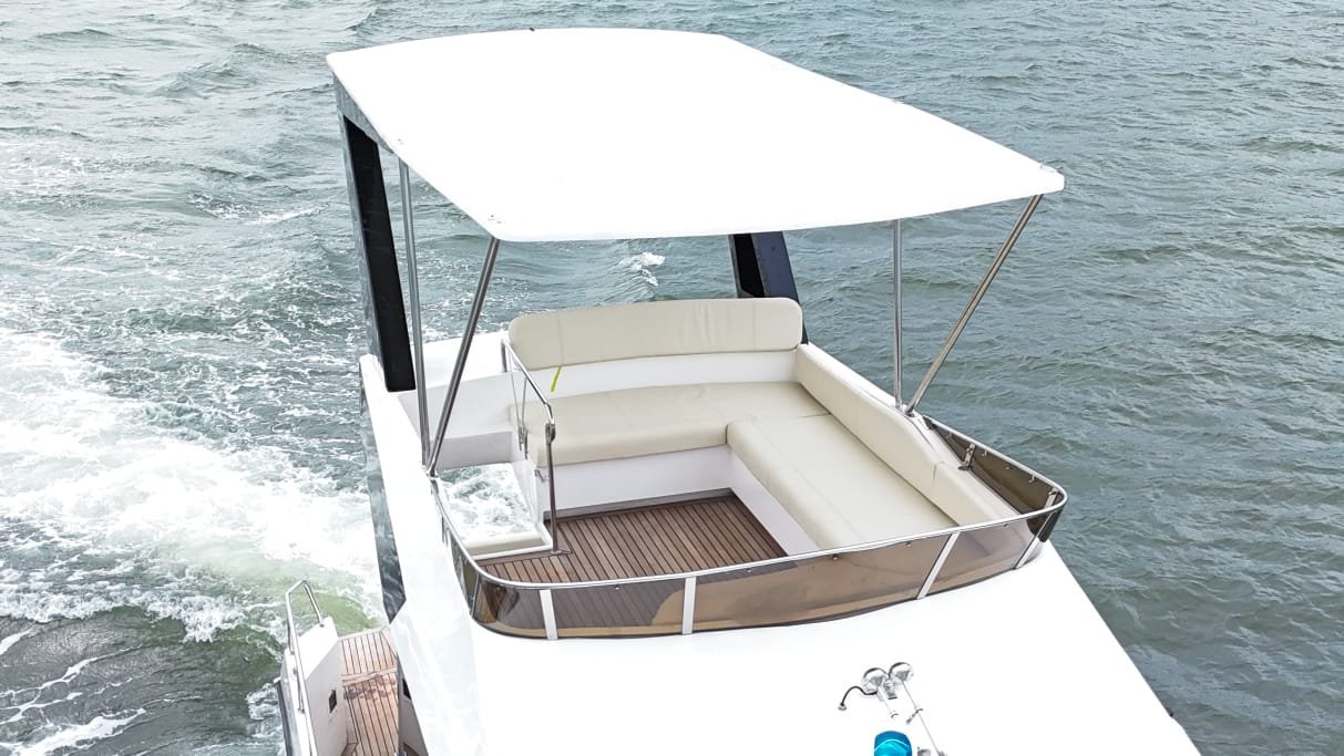 Sunset 42 premium luxury yacht in Goa