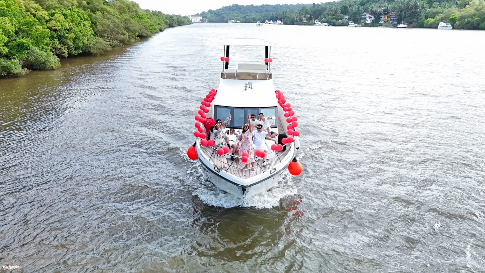 Sunset 42 premium luxury yacht in Goa