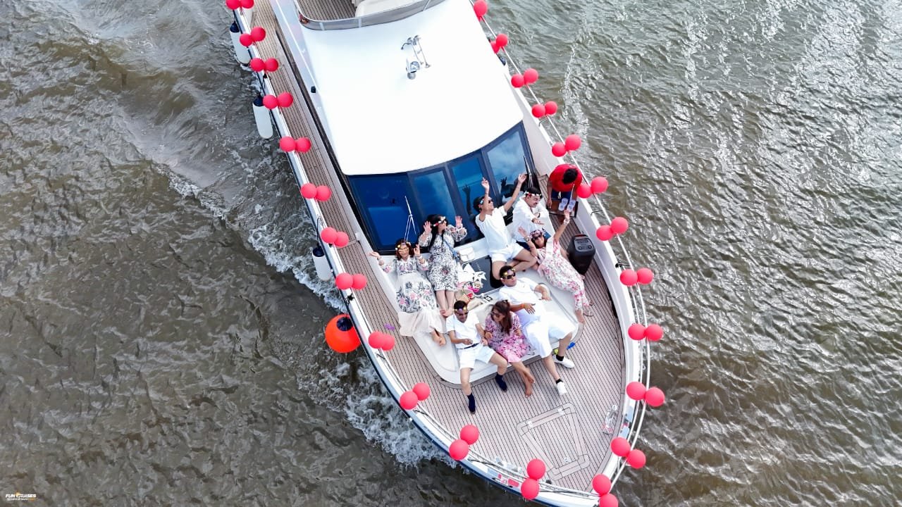 Sunset 42 premium luxury yacht in Goa