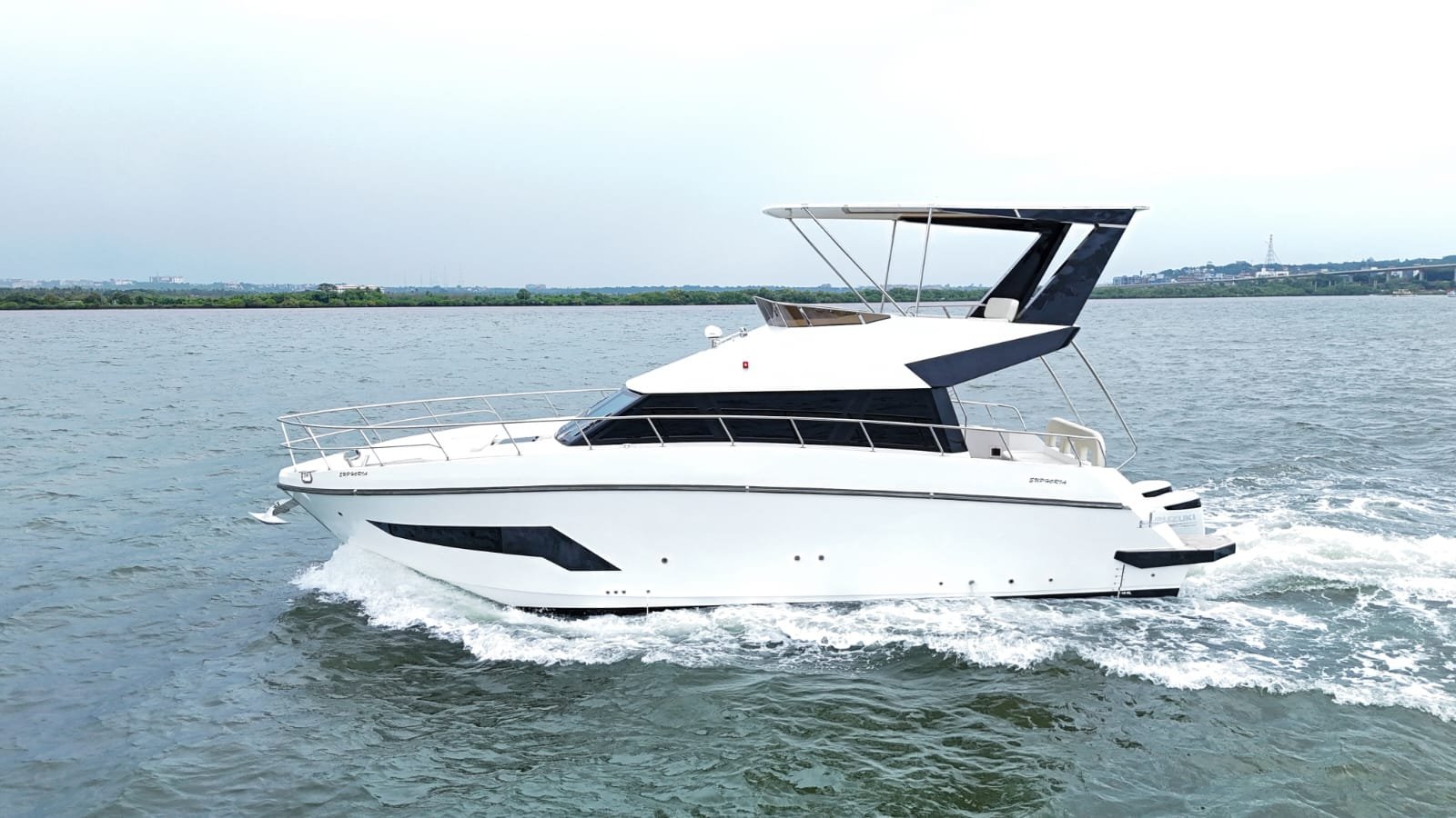 Sunset 42 premium luxury yacht in Goa