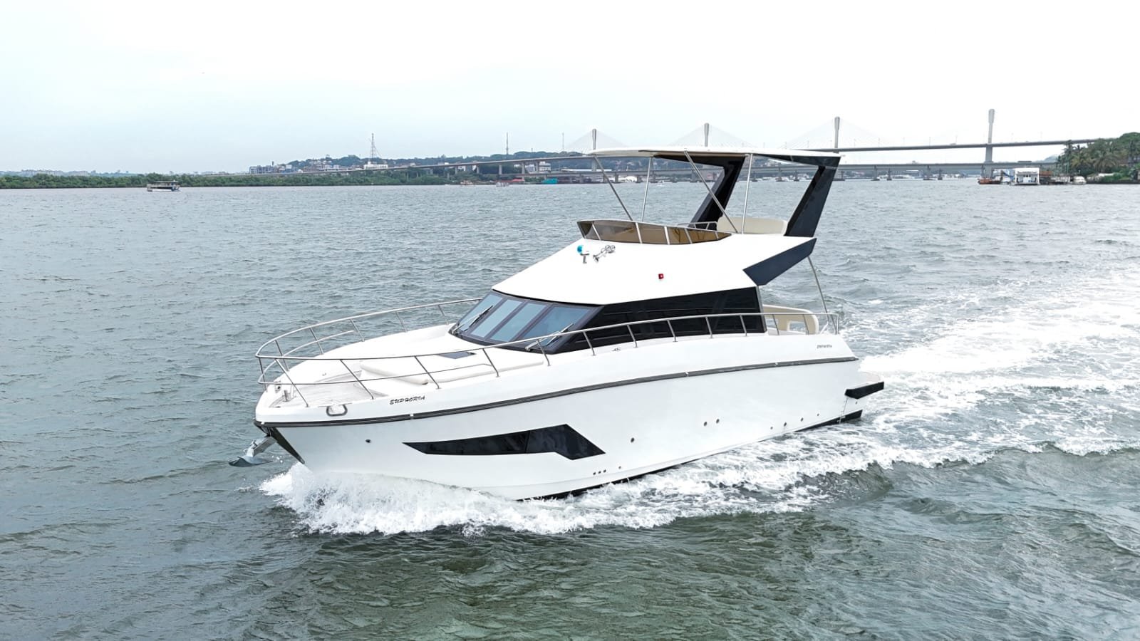 Sunset 42 premium luxury yacht in Goa