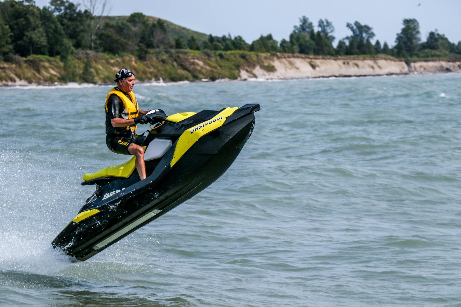 Jet ski watersports at Calangute Beach, Goa
